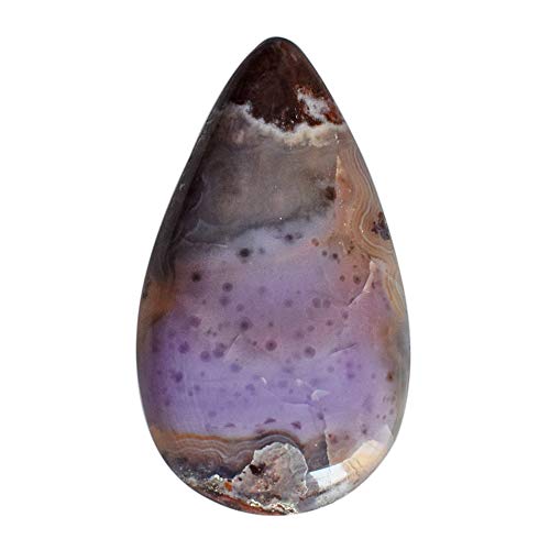 Agate violette naturelle protectrice, la pierre en poire idéale pour apaiser votre esprit