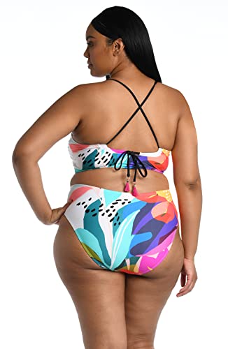 La Blanca Womens Hipster Swimsuit Bikini Bottoms, Multi Electric Shore, 10 Us #TOP1