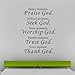 Produktbild qwerdf Bibel Wall Stickers Home Decor Praise Seek Gottesdienst Trust Thank God We Bless SPS PVC Decals Living Room Mural 58 * 43cm Stein