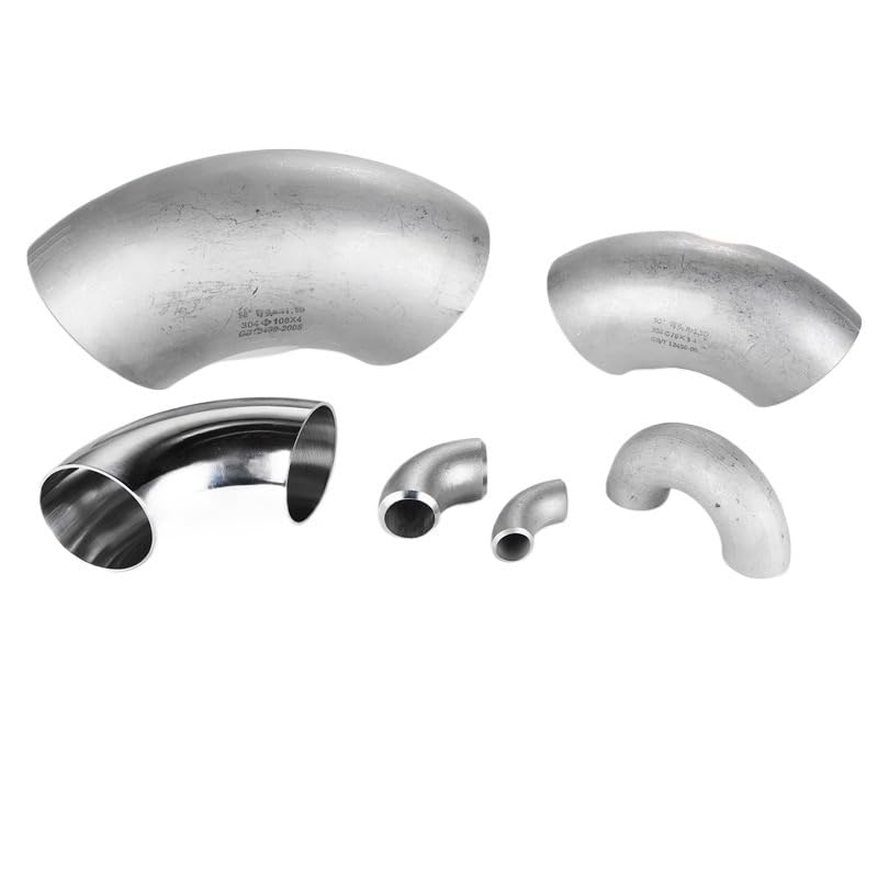 Coude d'emboutissage inox 304 90° à angle droit avec finition décapée - 2