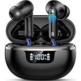 Cuffie Bluetooth 5.4, 2026 Nuovo Auricolari Bluetooth Stereo HiFi, 48 Ore Cuffiette In Ear con 4 ENC Cancellazione Rumore Mics, IP7 Impermeabili Cuffie Senza Fili, Cuffiette Touch Control, LED Display