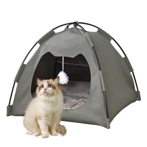 Tienda para gatos, casa para perros | Nicho caverna portátil transpirable para animales pequeños interior al aire libre todas las estaciones viajes camping