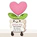 Giftasy Regalo Amica Compleanno, Regalo Donna Compleanno - Cuore all’Uncinetto...