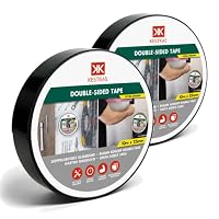 KESTKAS – KESTKAS Doppelseitiges Klebeband extra stark schwarz 25mm x 