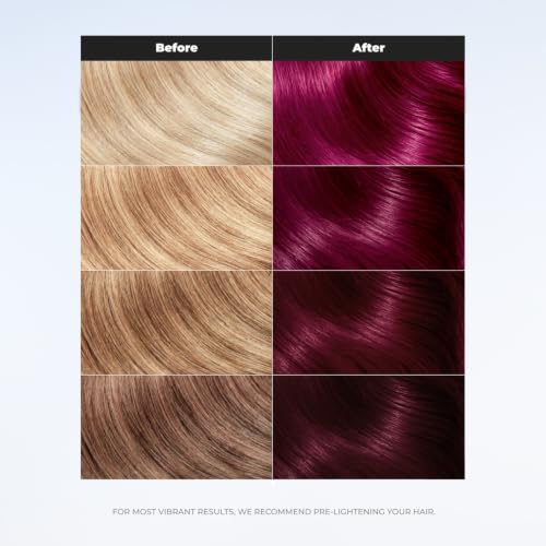 Image of XMONDO Color Berry Depositing Mask, Red Purple Hair Dye, 8 Fl Oz | Semi-Permanent, Infused with Bond Booster & Hyaluronic Acid for Nourishment, Revitalization & Repair, Vegan Formula