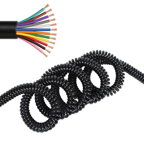 Cable en espiral para el hogar de 6FT regulable y flexible con aislamiento de PU