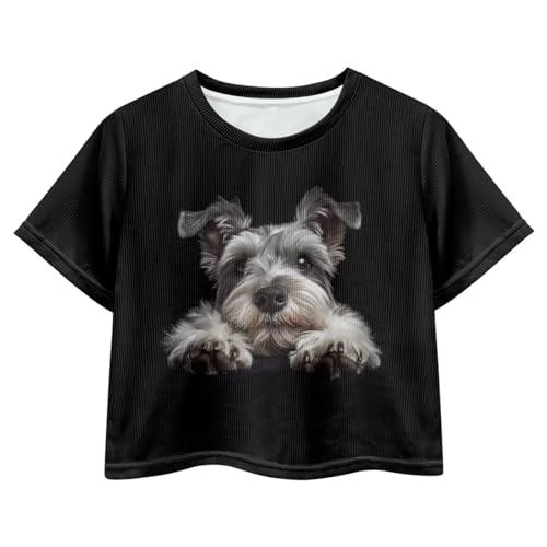 Crew Neck Short Sleeve Top 5-14Y Girls Cute Short T-Shirt Casual Loose Sweatshirt