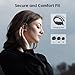 TRAUSI Wireless Earbuds Bluetooth Headphones, Bluetooth 5.3 Stereo Over Ear Buds,Noise Cancelling Mic, IP7 Waterproof Headset for Workout/Running