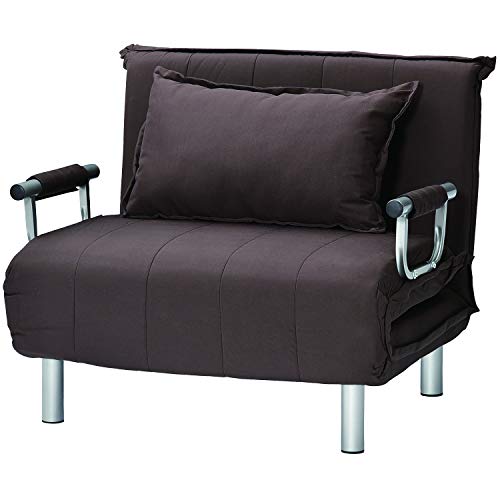 タマリビング(Tamaliving) ビータII ソファベッド 幅92cm シングル ソファーベッド 折りたたみベッド ブラウン 50000410