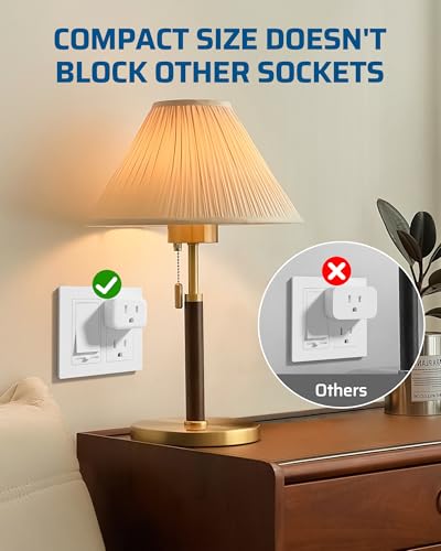 Image of DEWENWILS Remote Control Outlet Plug, 15A /1875W Wireless Light Switch