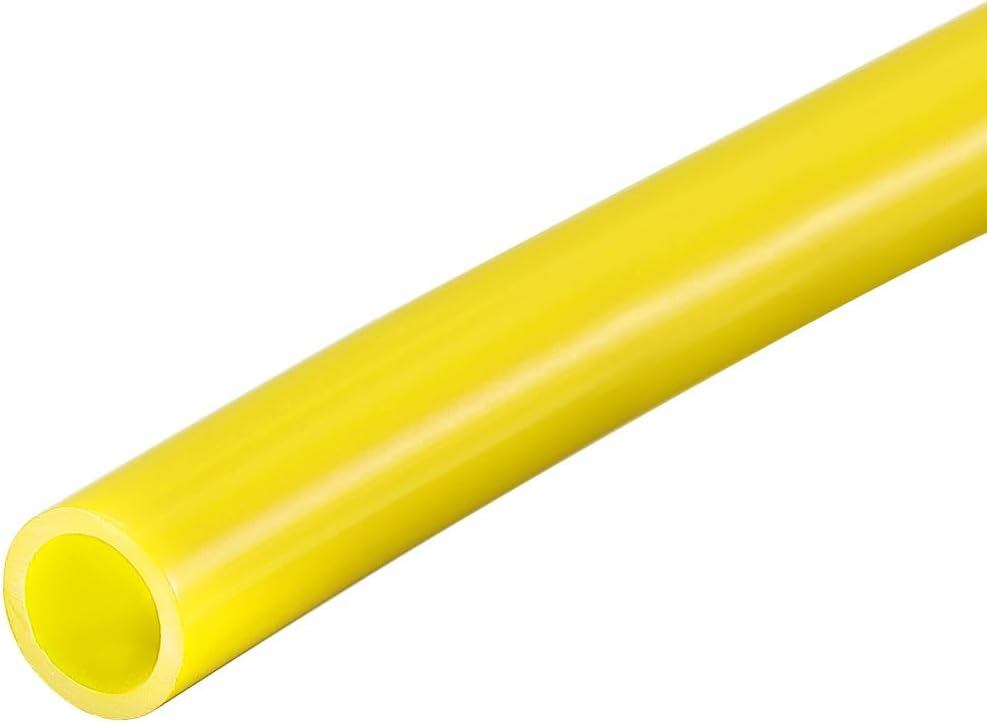 DMiotech 1/4" ID x 5/16" OD, 13.12Ft Long PA12 Nylon Aquarium Air Tubing Pneumatic Nylon Tube Hose Yellow for Air Brake System