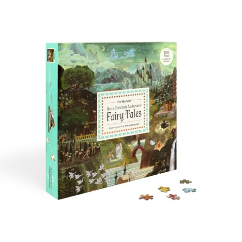 Rompecabezas de 1000 piezas: El mundo de los cuentos de hadas de Hans Christian Andersen, ilustrado por Adam Simpson, marca Laurence King miniatura 3