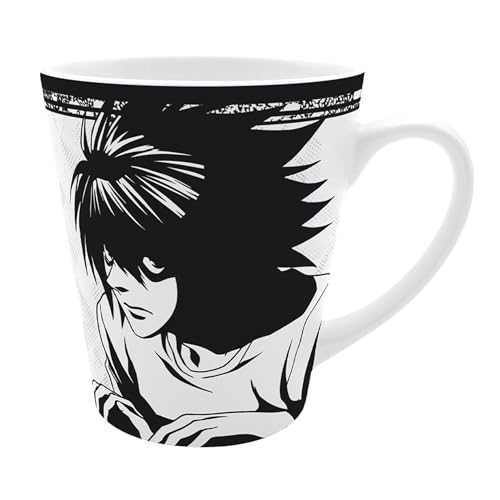 Image of ABYSTYLE – Tea Mug DEATH NOTE L – Official Product – Ceramic – Minimalist Design – Mug Infusion – 250 ml