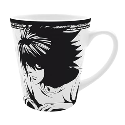 ABYSTYLE - Taza de té DEATH NOTE L - Producto oficial - Cerámica - Diseño Minimalista - Taza Infusion - 250 ml | Ya disponible en tu tienda friki favorita! En mundofriki.es!