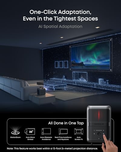 Image of NEBULA X1 Bundle Triple Laser 4K Projector, 3,500 ANSI Lumens, 56,000:1 Contrast, 200W 4.1.2 Surround Sound, Wi-Fi Speaker, 0.9-1.5 Optical Zoom, Smart AI, Dolby Vision, 300 inch Screen, Micro Gimbal, GTV
