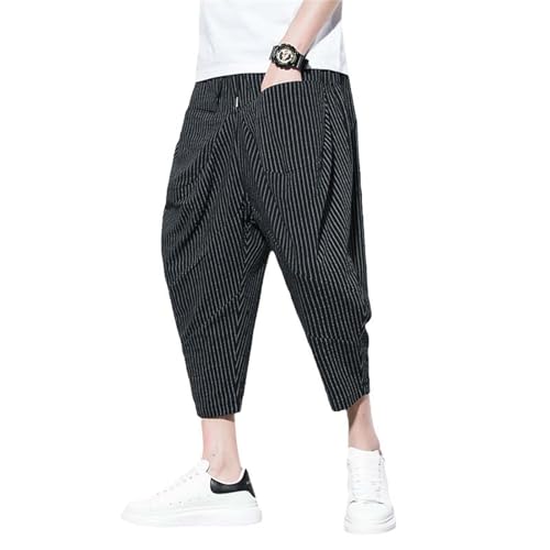 Pantalon en coton et lin homme coupe droite anti transpiration