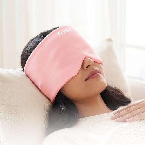 Image of Frido Hot & Cold Therapy Cap | 360 Full Head Coverage | Reusable Cooling & Warming Cap with Gentle Compression | Pink
