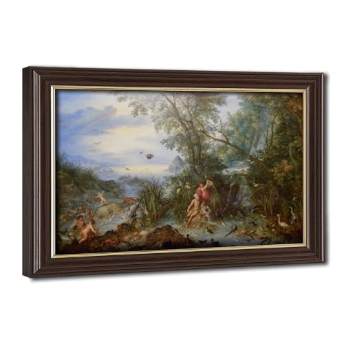 Impression sur toile Jan Brueghel L'Ancien Allegory of Water 20x30 cm