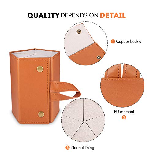 Image of SMARTTOP Sunglass Eyeglass Organizer Collector 5 slot 6 Slot PU Eyeglasses Storage Case Box Multiple Hanging Eyewear Display