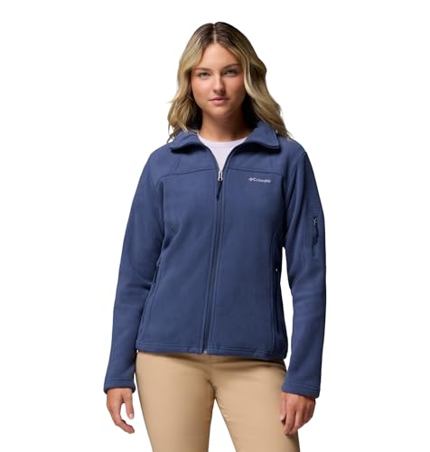 Columbia Fast Trek Jacket, Chaqueta De Forro Polar Con Cremallera para Mujer, Nocturnal, Talla L