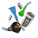Biersturz Dosentrichter | 2 in 1 Bierbong Biertrichter Bierrutsche mit Bierstecher | Festival Gadget für Partys & Outdoor Veranstaltungen | Grün