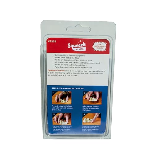 Squeaky Hardwood Floor Repair Kit - Squeeek No More - Works on Ha...