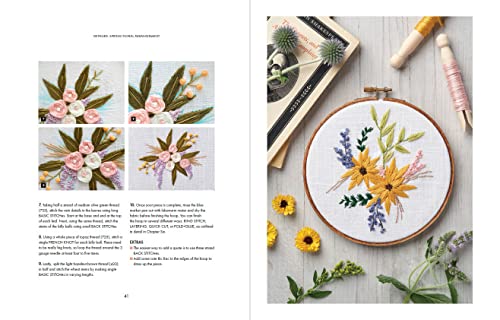 Floral Embroidery: Create 10 Beautiful Modern Embroidery Projects Inspired by Nature