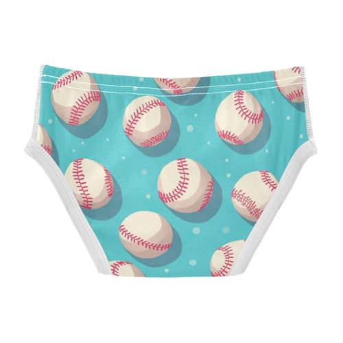 KLL Baseball Pattern Toddler Boys' Soft Boxer Briefs Cute Undies2