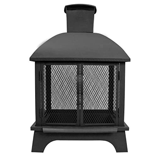Landmann USA 25722 Outdoor Redford Fireplace 28', Black