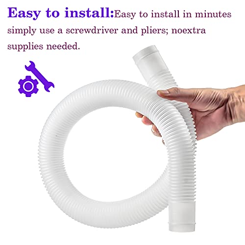 1.5" X 3Ft Replacement Pool Skimmer Hose - Pool Hoses For Intex Above Ground Pools,Part No.10531 & 25016 #TOP5