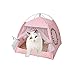 YunNasi Tente pour Chats Panier pour Chat Niche Chat d’été Maison de Chat avec Coussin Amovible (38x38x39cm, Style 2)