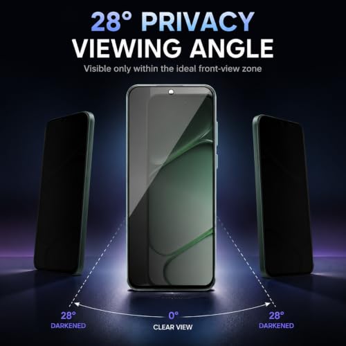 Image of FIRST MART Privacy Tempered Glass for OnePlus N6, 2 Pack | Anti-Spy 9H Screen Protector, Edge-to-Edge, Case-Friendly, Scratch Resistant, Bubble-Free