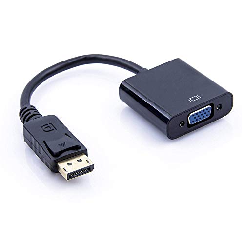 Multibao DP to VGA Adapter Gold-Plated DisplayPort to VGA Converter Male to Female 1080P HDTV
