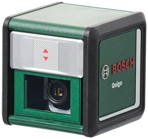 Nivel láser Bosch Quigo III de cruz y 10 metros para solucionar paredes torcidas al instalar muebles 4