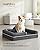 FEANDREA Dog Bed, Orthopedic Dog Sofa, Memory Foam Dog Mat, Removable Cover, Waterproof, Machine Washable, Anti-Slip, Raised Edges, 36 x 28 x 10 Inches, Dark Gray UPGW067G01