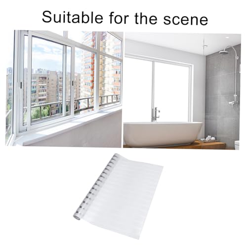 Película adhesiva para ventana baño Happyyami 45x200cm transparente miniatura 4