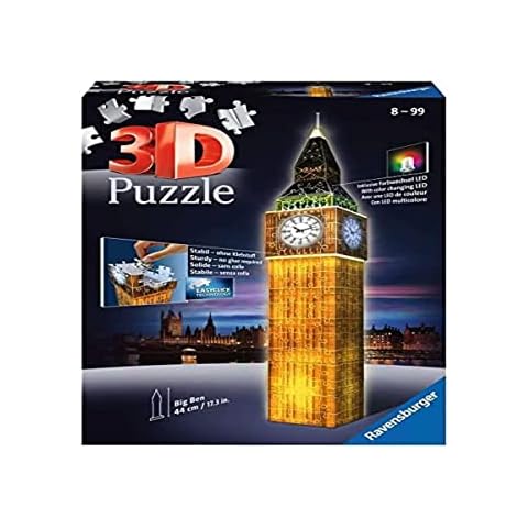 Ravensburger Puzzle 3D Big Ben LED Cover