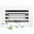 10x6 Modern Air Vent Cover, Decorative White Aluminium Air Vent Cover for Wall, Ceiling and Floor, Roller Rotation Regulates Airflow and Direction, for Air Outlet and Return, Made of Aluminum Alloy