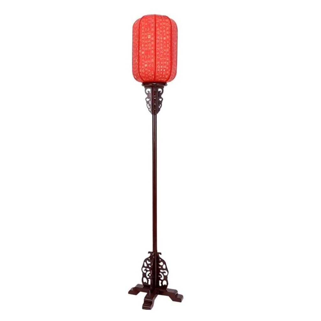Lampa Podłogowa Chińska Drewniana Lampa Podłogowa Klasyczna Do Salonu Studium Sypialnia Pionowa Retro Sofa Stojąca Do Sypialni