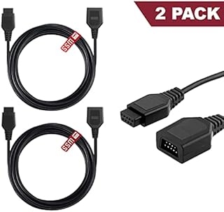 SuperSmashMedia® - Extension Cable for Sega Mega Drive & Master System Controller 1.8M [2 PACK]