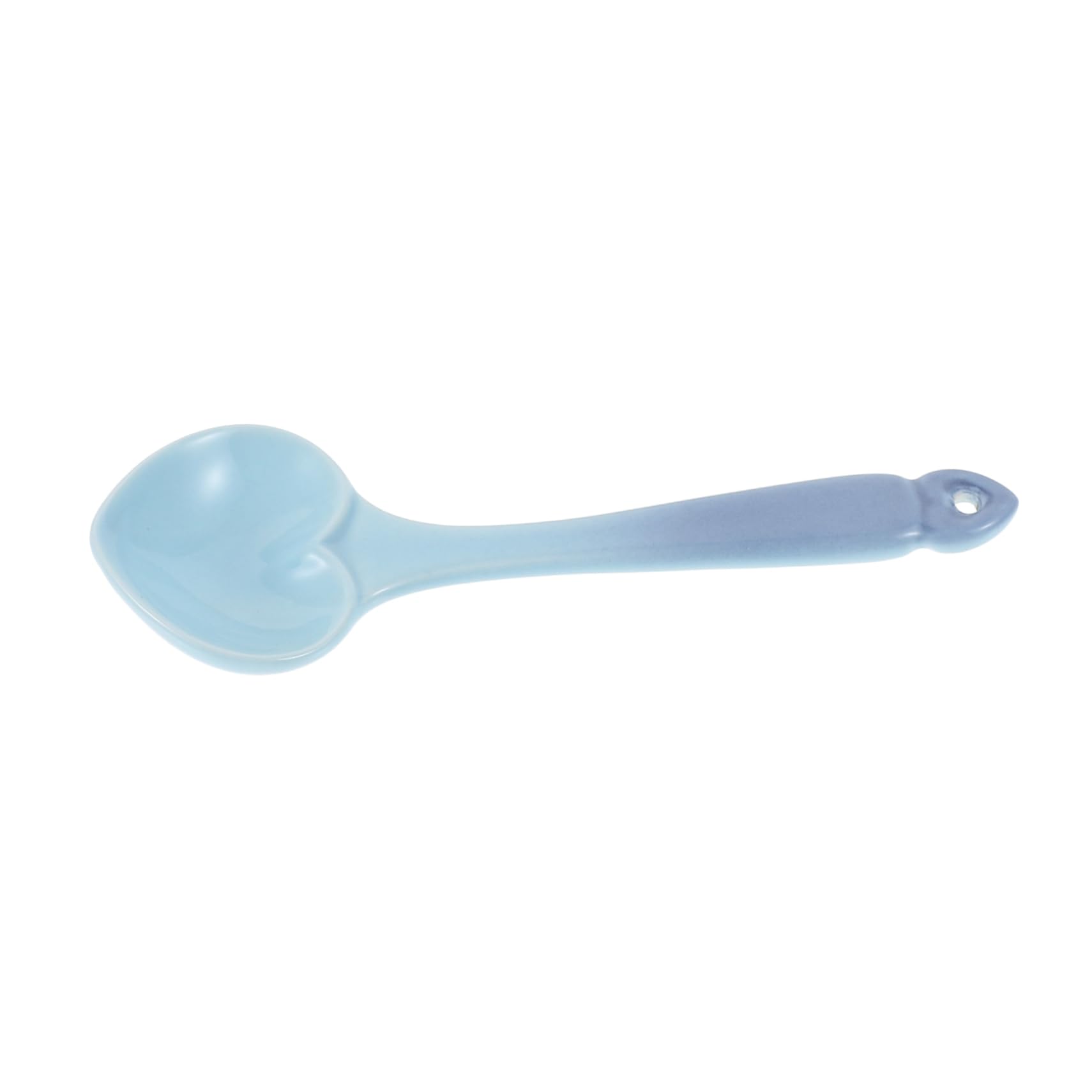 Ipetboom Heart Shaped Ceramic Spoon Reusable Teaspoons for Desserts Afternoon Tea Cute Tiny Spoons for Parties Gatherings Stylish Convenient Storage Design Safe Lightweight