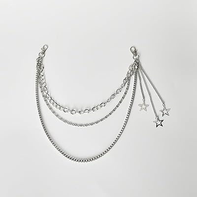Target Chain Belt Pants Chain For Women Men Y2K Star Silver