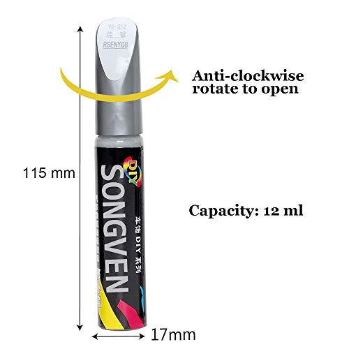 Car Scratch Repair Pen Car Remover Scratch Repair Paint Pen Clear Painting Pens Work For Various Cars Deep Scratches Silver Car Touch Up Paint Easy Repair (Silver) #TOP4