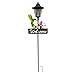 Crosslight Solar LED Hummingbird Welcome Sign - Weatherproof Garden Stake Light for Outdoor Decoration - Decor for Yard, Lawn, Patio, Pathway, Backyard | Warm White
