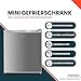 homeX Mini Gefrierschrank, Gefriertruhe klein - 33L Nutzinhalt, 4-Sterne Gefrierbox, freistehend, kompakte Tiefkühltruhe, Mini Freezer mit Temperaturregelung, kleiner Tiefkühlschrank, leise, silber