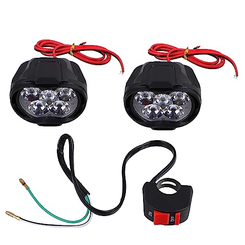 Phare LED Moto Longue Portée 16W - Lampe Frontale Étanche 1000lm en ABS