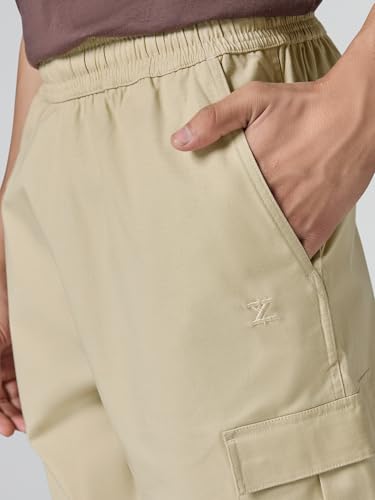 Image of XYXX Rove Ripstop Cargo | Solid Relaxed Fit | Wide Leg Cargo Pant for Men with 5 Pockets