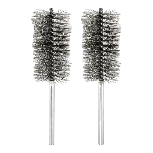 Brosse à alésage métallique sourcing map pour déboucher et décaper les tubes incrustés de rouille