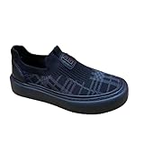 Bewegung: Allgemein Generisch Männer Schuhe atmungsaktive dünne Sportschuhe Fliegenwebe Panel Schuhe Mode leichte Sportschuhe (Schwarz Grau,41)