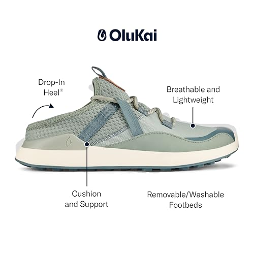 Image of OluKai Kawela Women's Golf Shoes, Spikeless Golf Shoes, Water & Stain Resistant, Leather Details & Easy Slip On, All-Day Comfort & Lightweight